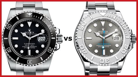 rolex yacht master platinum vs submariner|platinum rolex with diamonds.